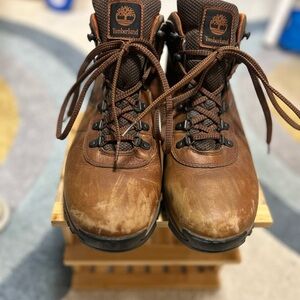 Timberland Brown Leather High-Top Boots